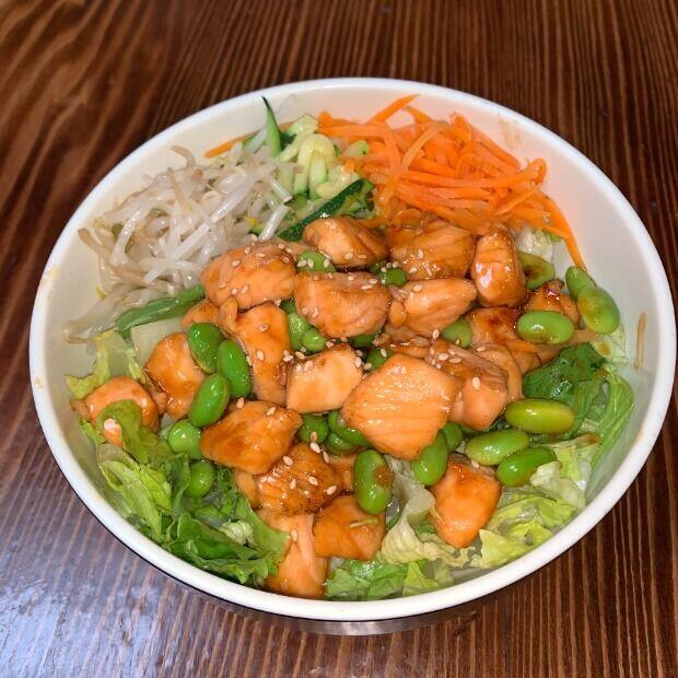 Salmon Teriyaki Rice Bowl